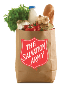 Salvation Army brown grocery bag