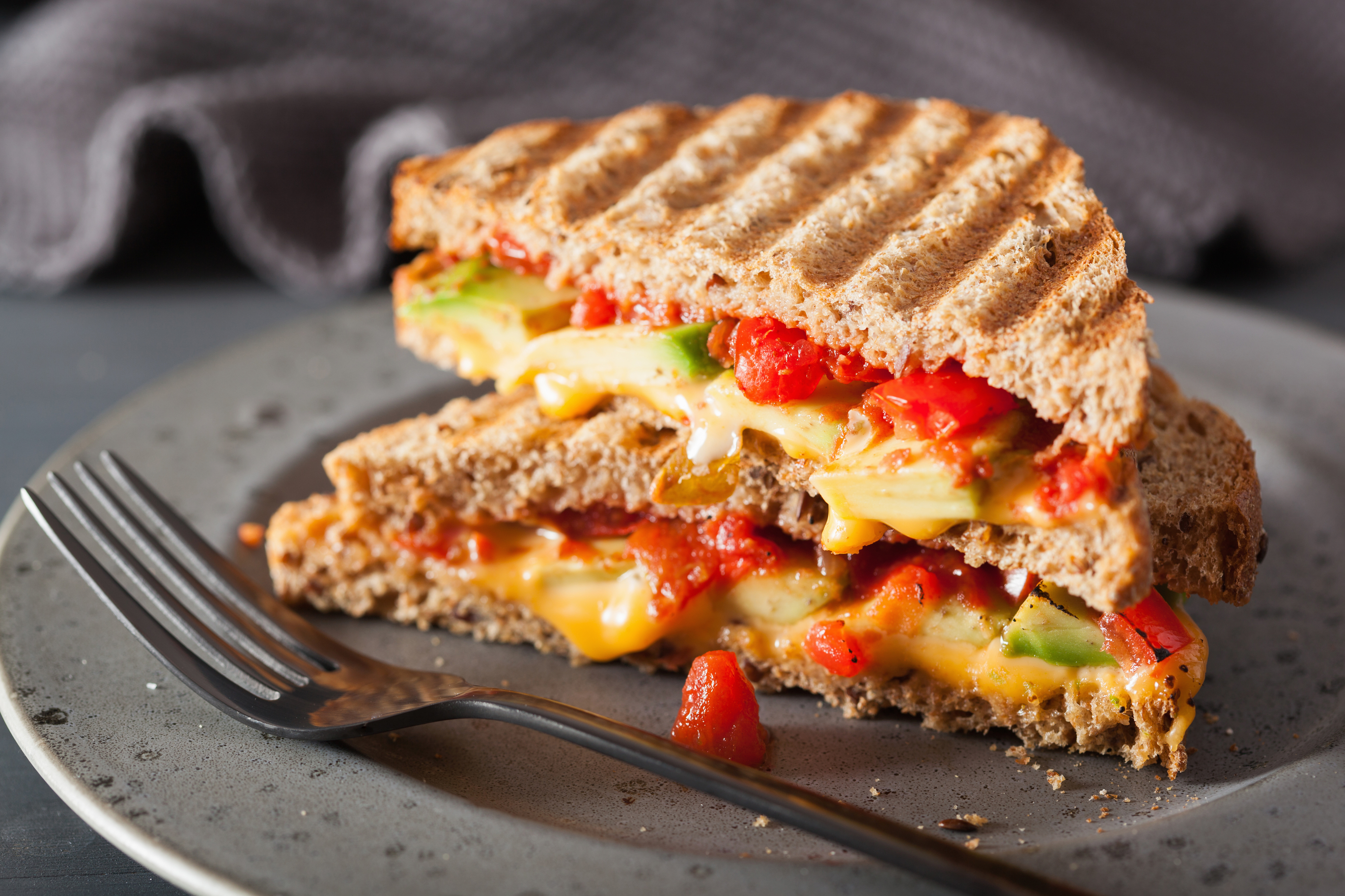 grilled cheese with peppers