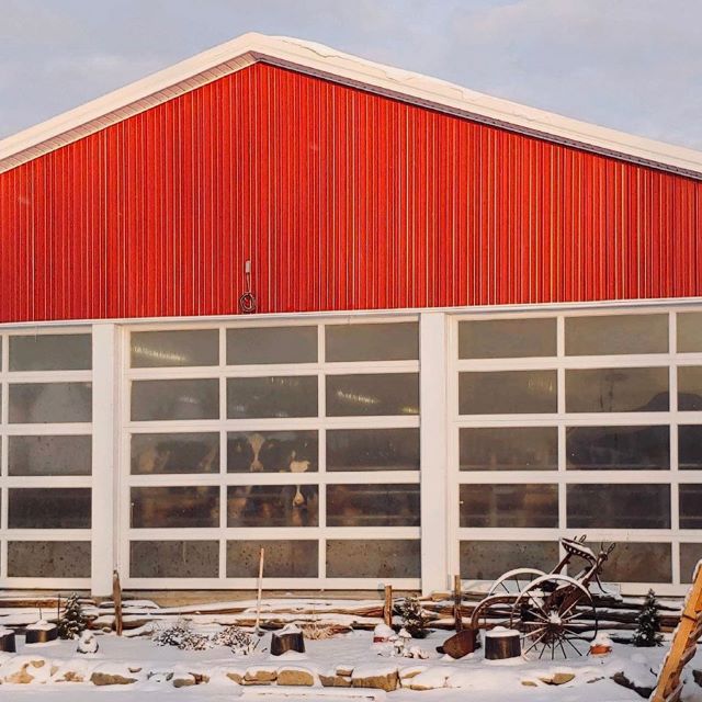 A Red Barn In Winter