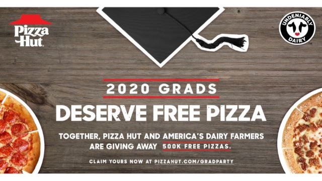 America’s Dairy Farmers, Pizza Hut Celebrate Class of 2020 with 500,000 Pizzas