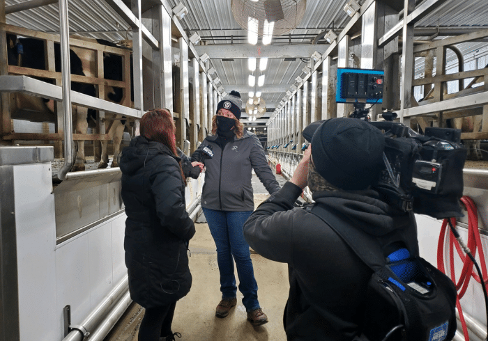 Corfu, N.Y., Dairy Farmer Promotes ‘National Milk Day’ on Live Television