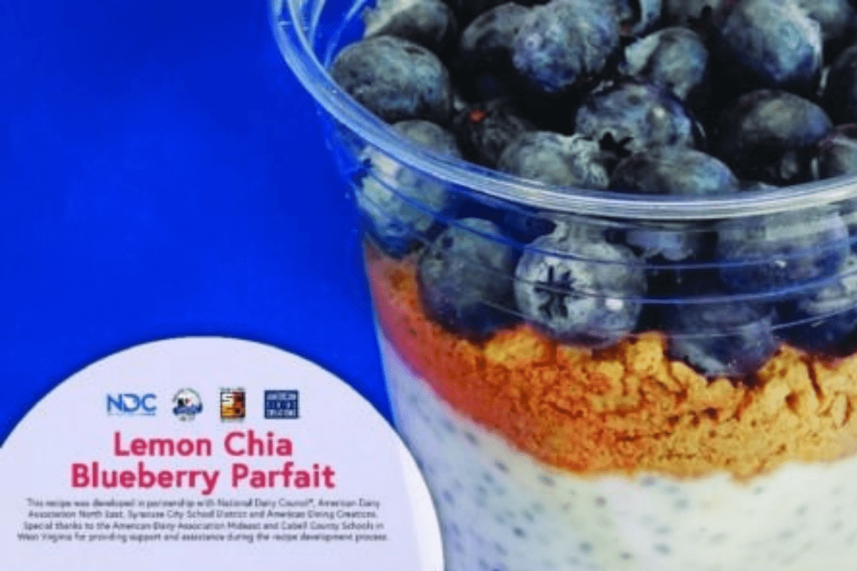 Lemon Chia Blueberry Parfait