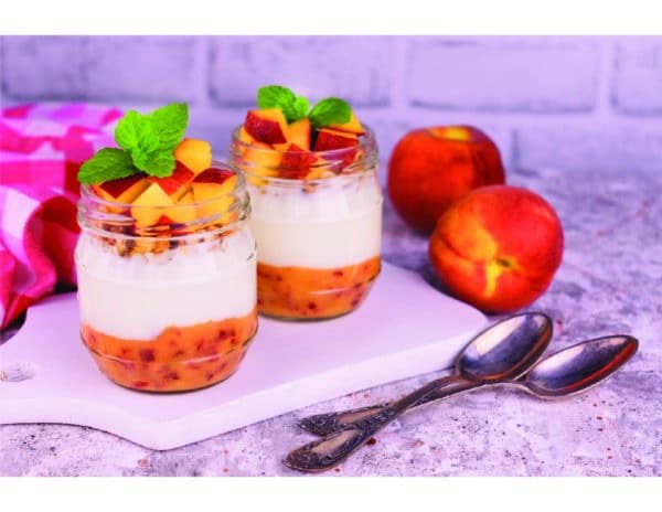 Breakfast – Peaches & Cream Overnight Oats
