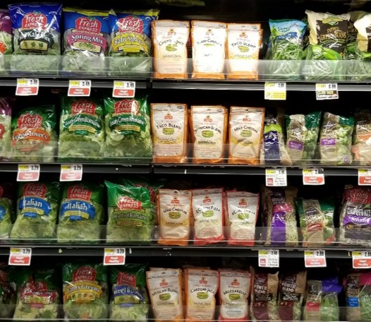 lettuce at the grocery store