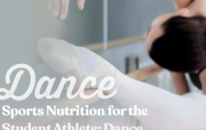 Web graphic for dancer nutrition post