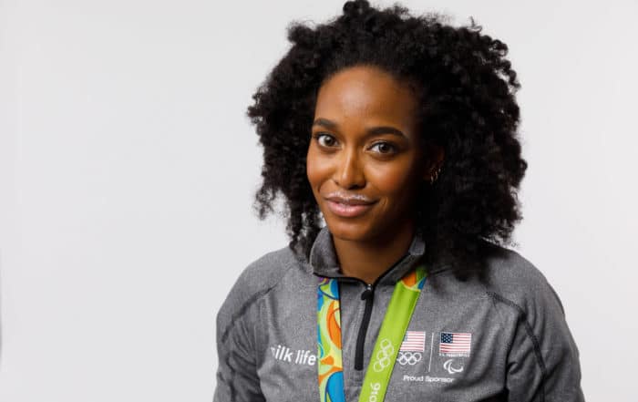 English Gardner, U.S. Olympic Gold Medalist in track and field