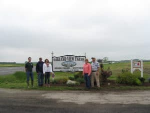 IMG_3167 Family standing at the entrance of Oakland View Farms