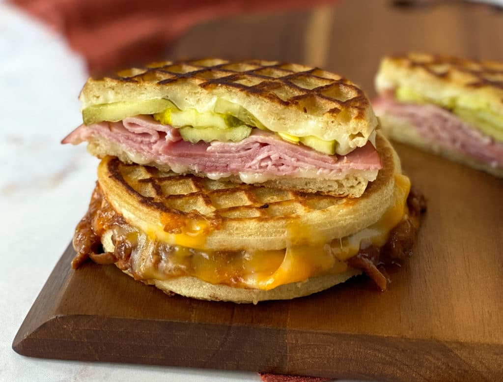 waffle grilled cheese