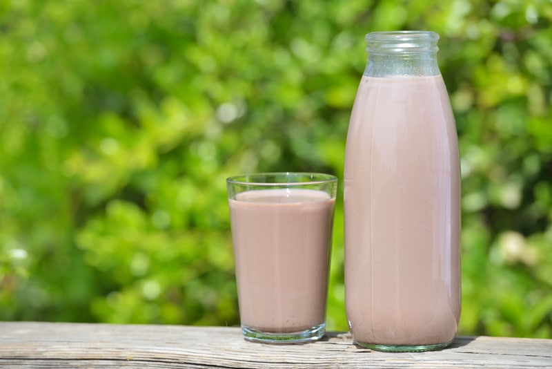 chocolate milk bottles