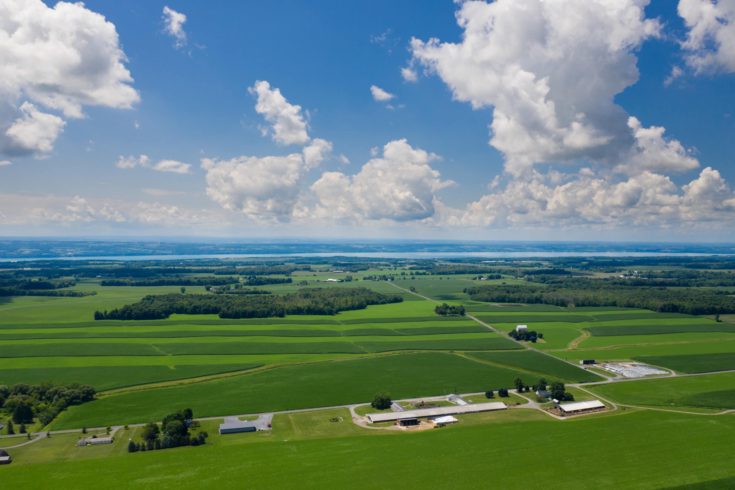 aerial view of sunnyside farm