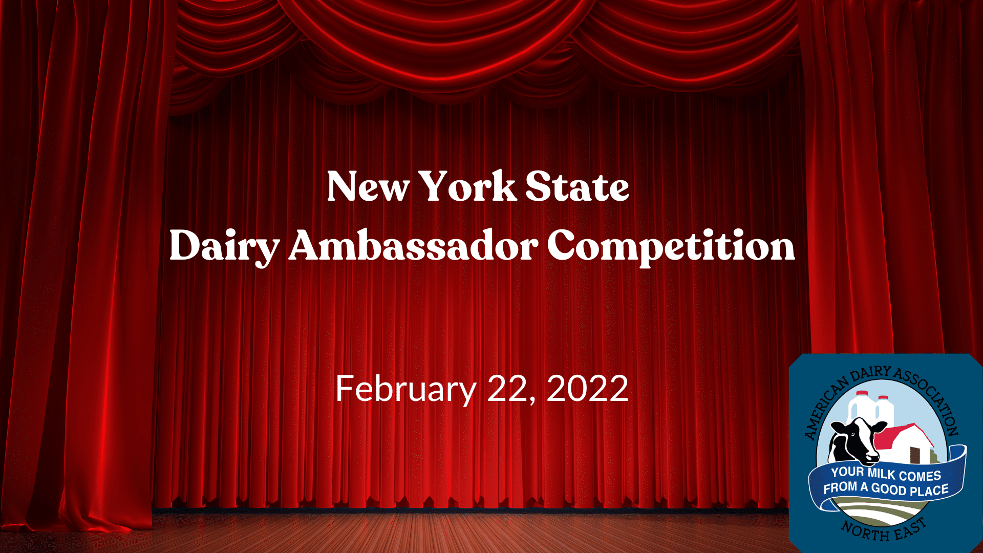 Web graphic for New York Dairy Competition