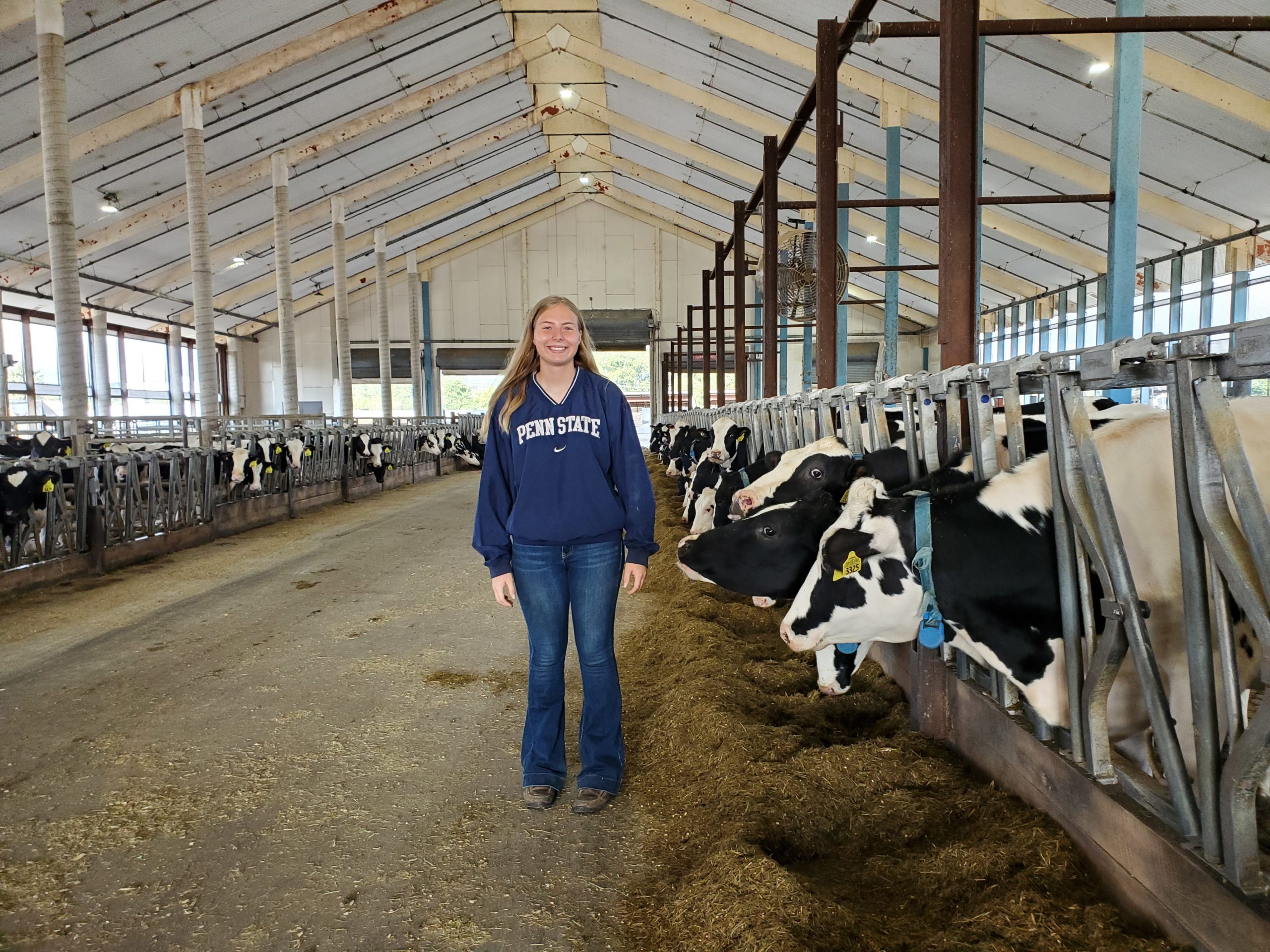 College Student Loves Her Cows