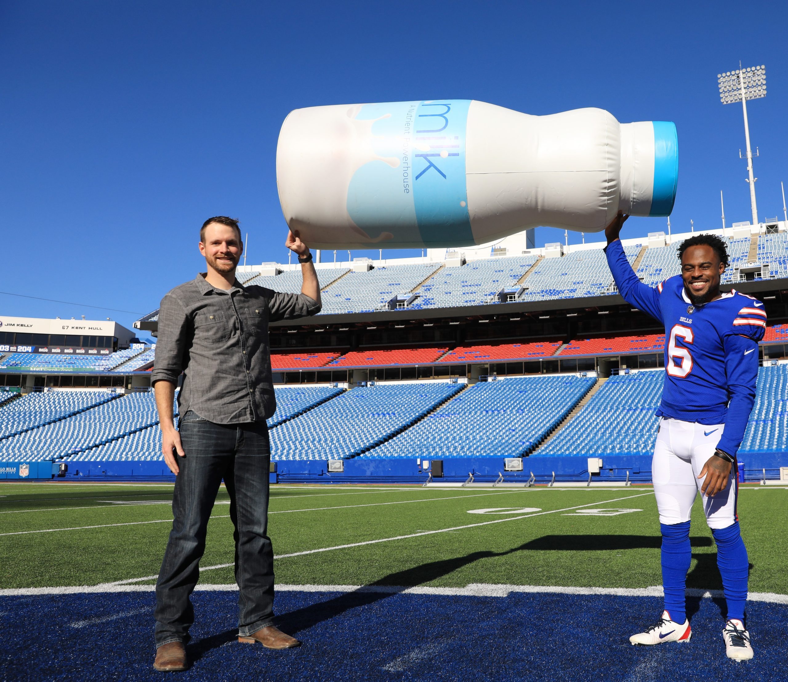 Dairy Farmers, Buffalo Bills Join Forces to Promote Milk