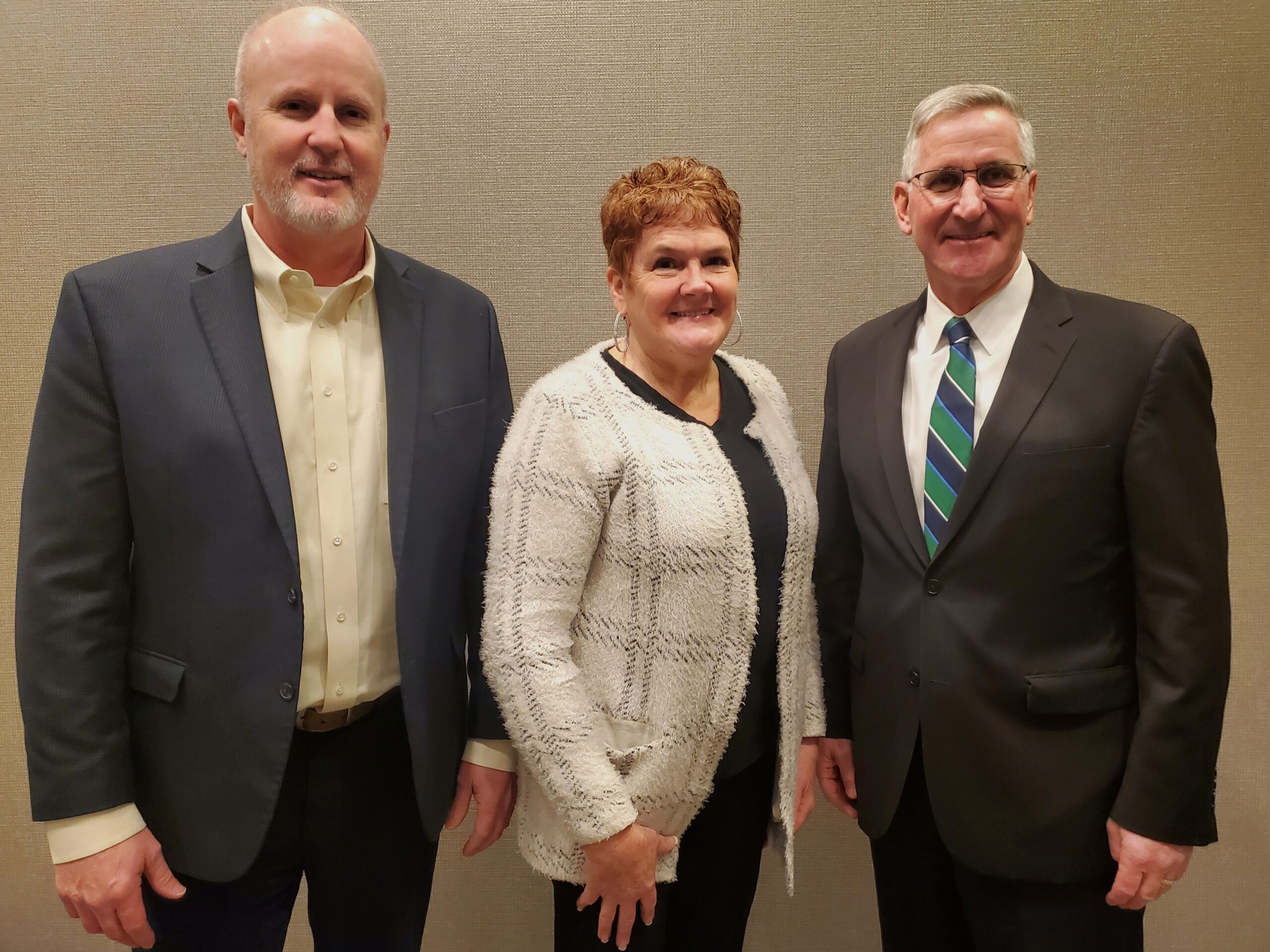 ADANE Leadership 2023 – JC & LL &RR The CEO, the president of the Pennsylvania Dairy Promotion Program, and the president of the American Dairy Association NE.