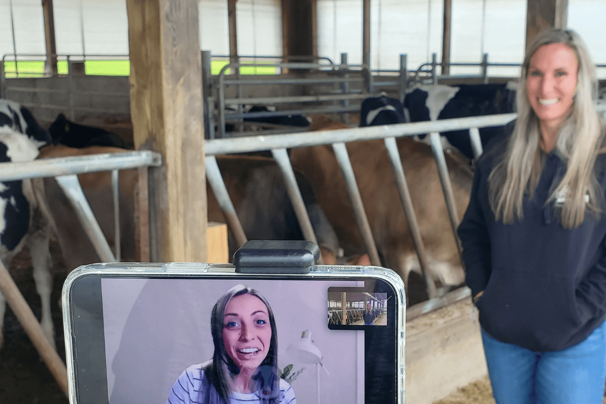 Maryland Dairy Farmer Hosts Live Chat with Adopt a Cow Classroom Participants