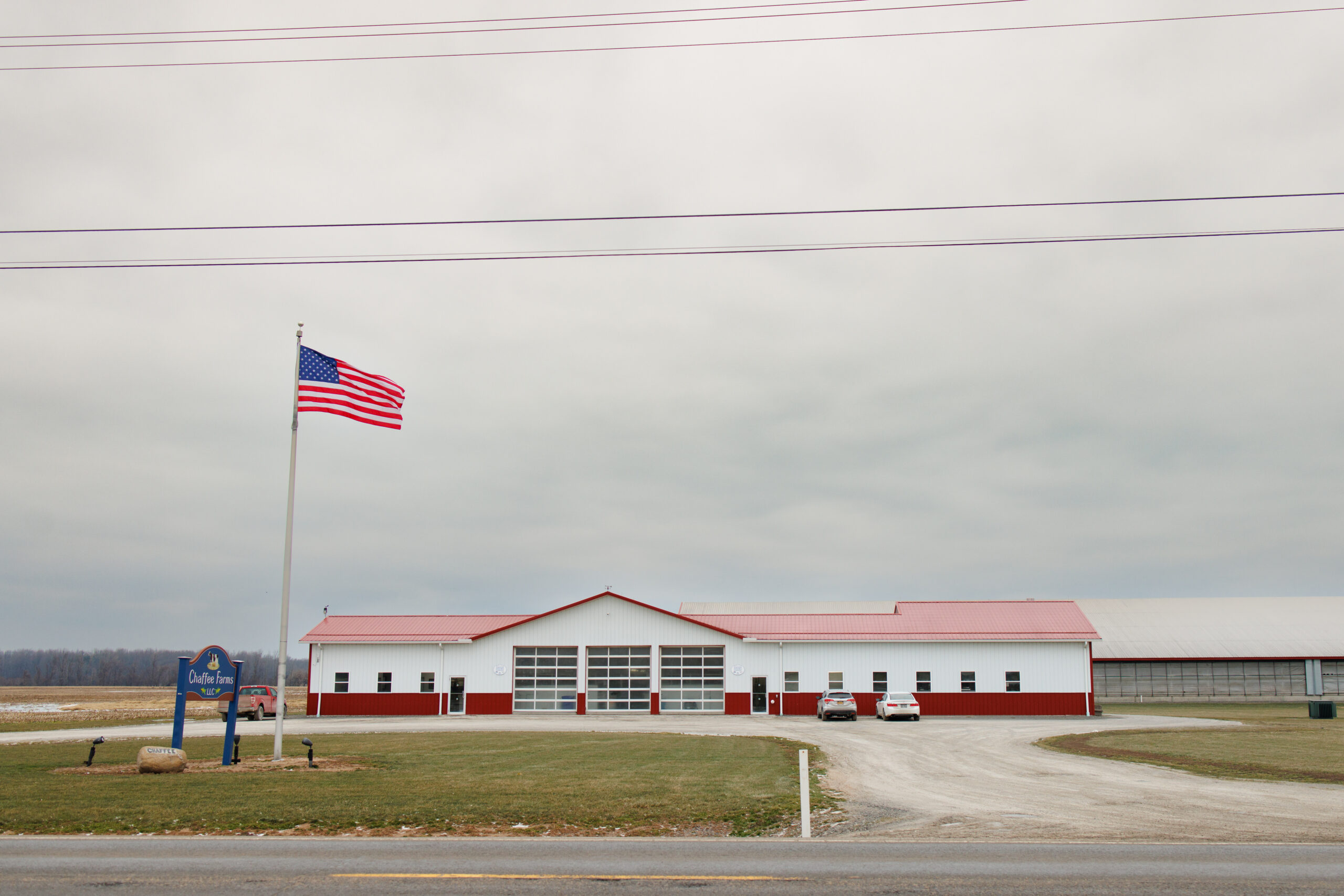 An exterior photo on the site of Chaffee Farms LLC.