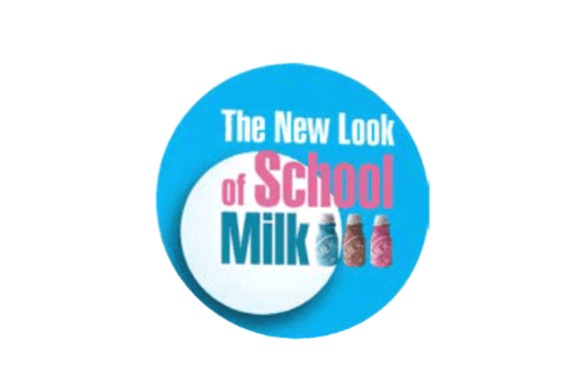 The New Look of School Milk logo.
