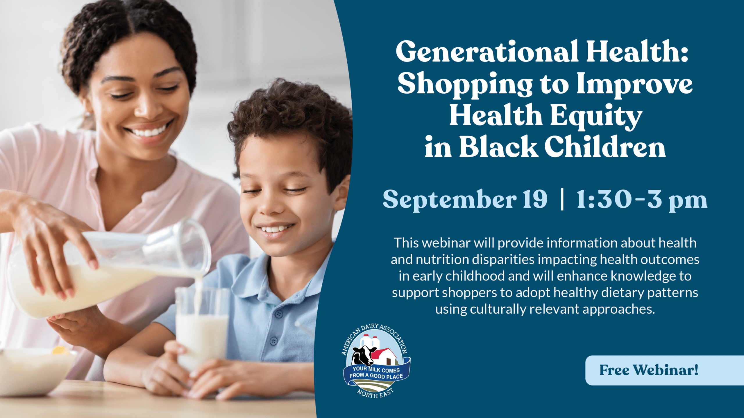 Retail Webinar – Shopping to Improve Health Equity in Black Children – image An infographic by the American Dairy association that raises the question of how dairy foods can affect inflammation.
