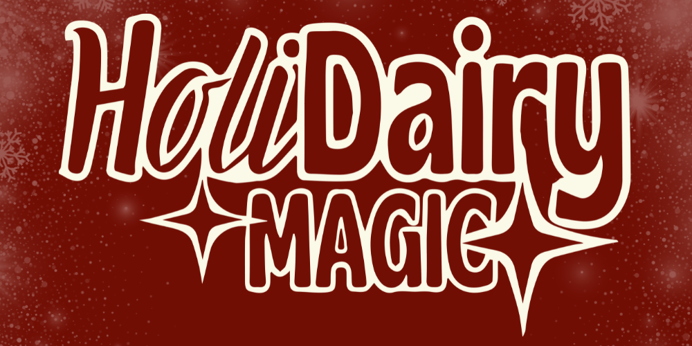 Holi Dairy Magic – White text on red