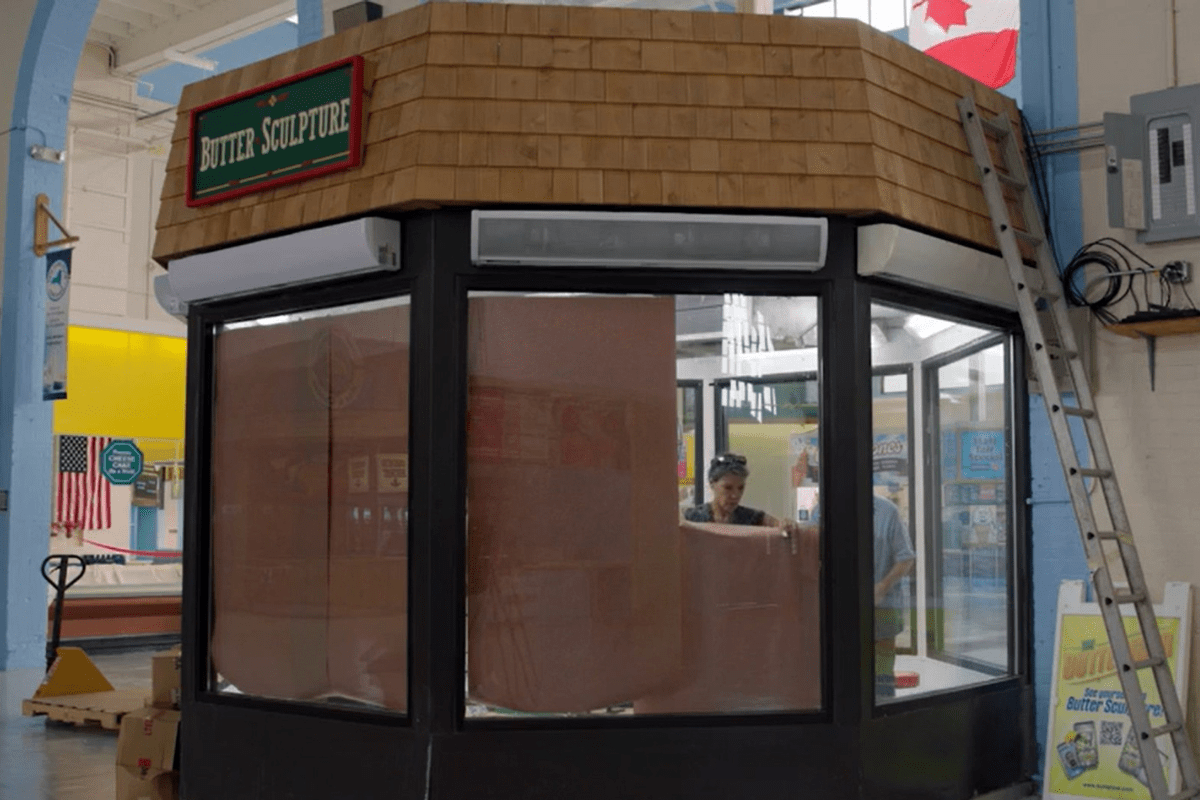 Butter Believe It: Construction of 800 Pound Butter Sculpture Begins at New York State Fair