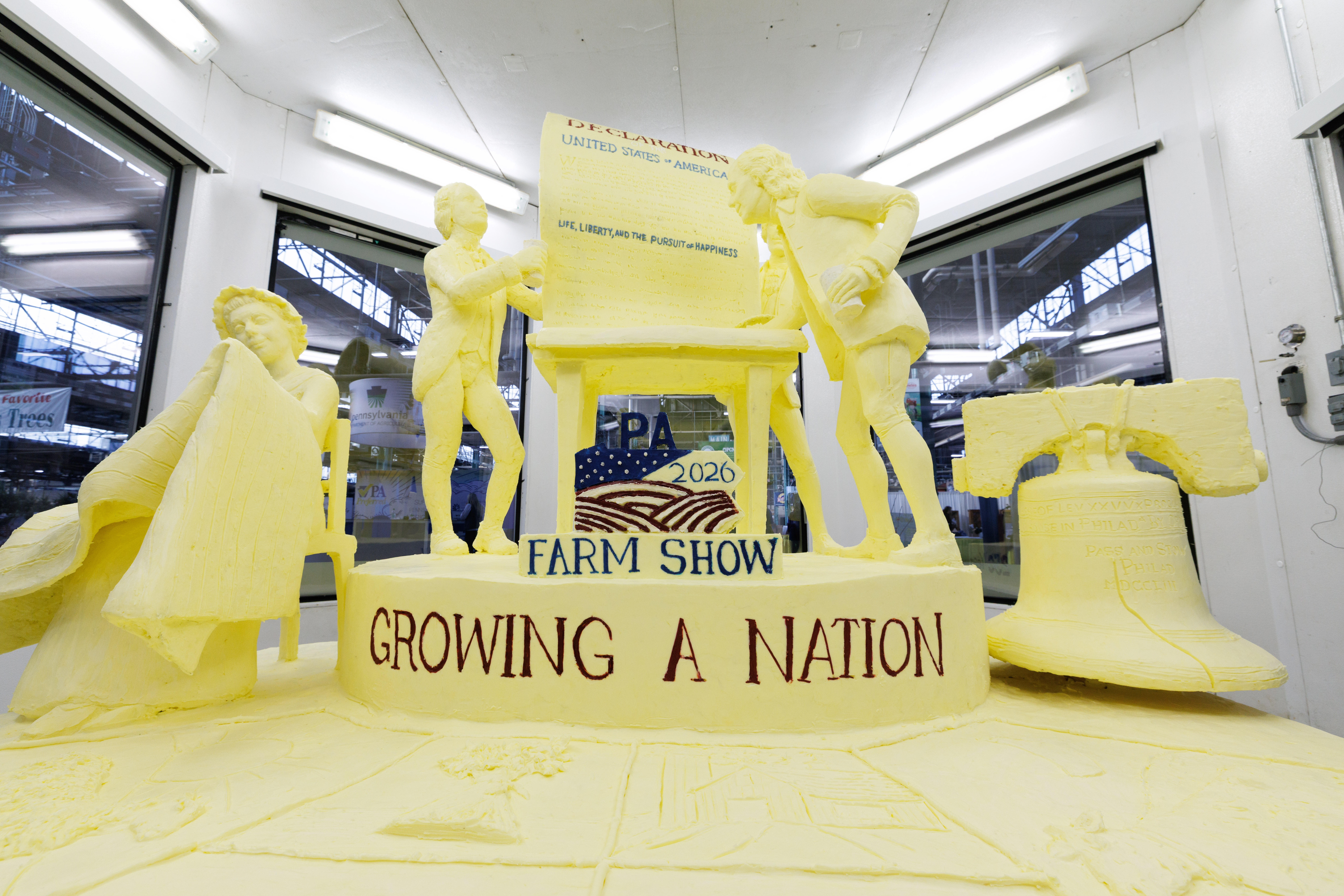 35th Butter Sculpture Unveiled: “A Toast to Our Nation’s 250th Anniversary: Inspired by Founders. Grown by Farmers.”