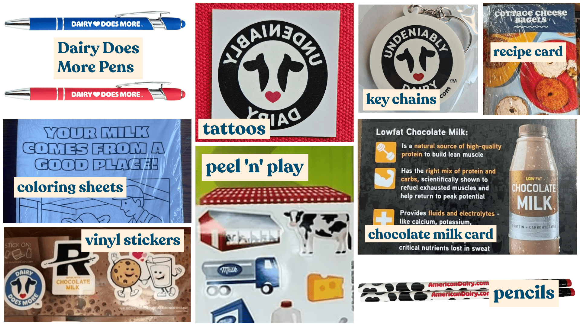 Dairy Promo Items Collage – Updated August 2026